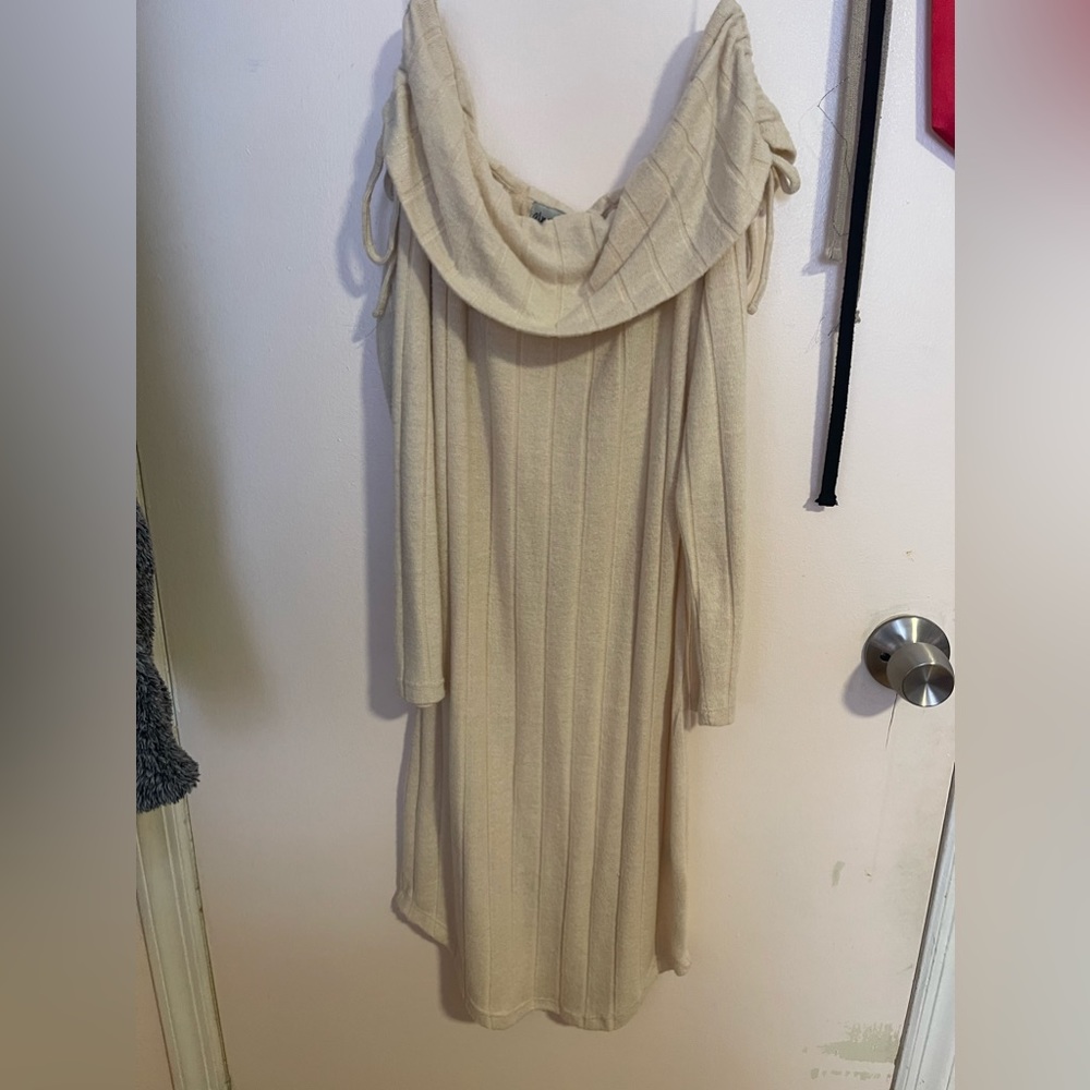 White Off-The-Shoulder Dress